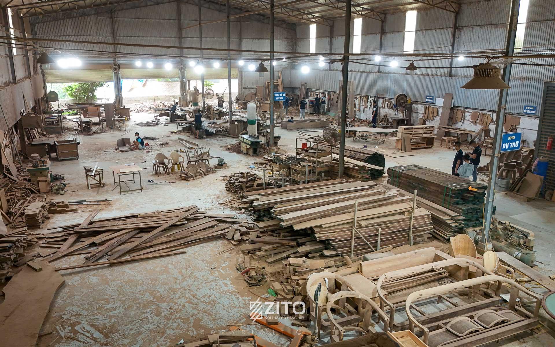 xưởng sản xuất nội thất gỗ tự nhiên khu gỗ tự nhiên